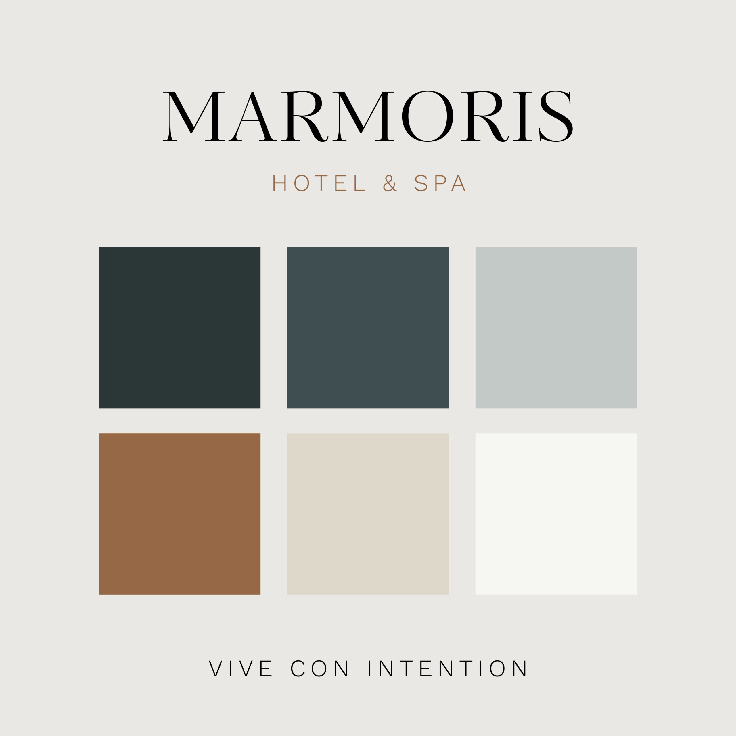 color palette brand design hotel desyre